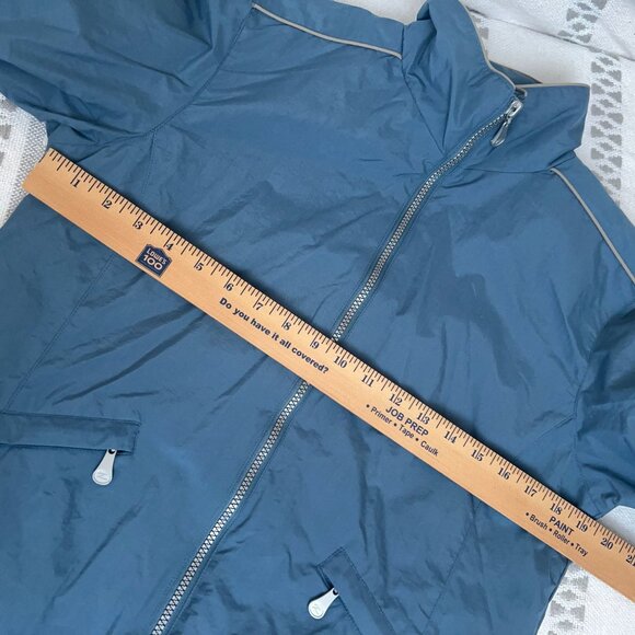 Vital Zone Blue Windbreaker Tracksuit Set Women's Athletic Jacket & Pants Small - Picture 12 of 13
